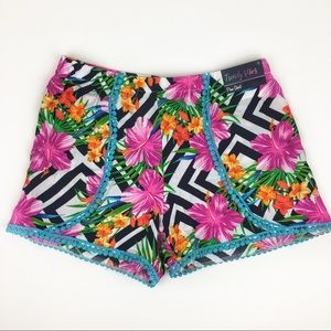 Women’s Floral Pom Shorts